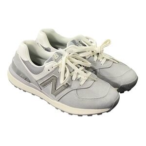 New Balance 574 Greens V2 Light Gray Waterproof Spikeless Golf Shoes - Women's 6